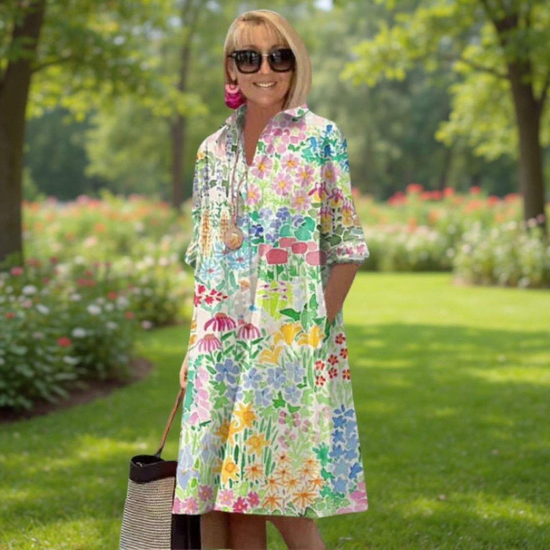 LUNE – Jardin d’Été Dress