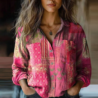 Valentina | Blouse Vintage Imprimée