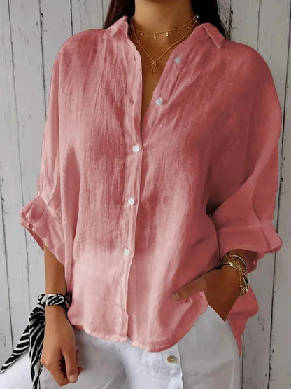 Lucille – Blouse Décontractée en Lin