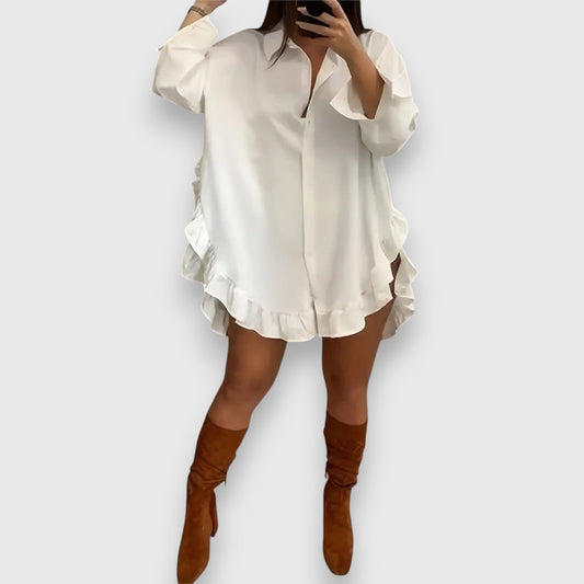 Élise – Robe Blouse à Volants