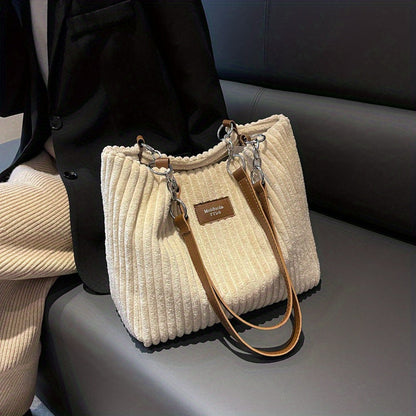 Flair. - Weiche Cord-Schultertasche