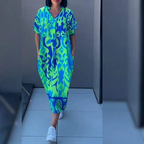 ZÉA – Robe Ample à Imprimé Fleuri