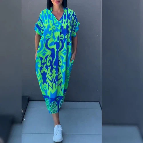 ZÉA – Robe Ample à Imprimé Fleuri