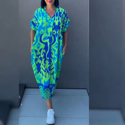 ZÉA – Robe Ample à Imprimé Fleuri