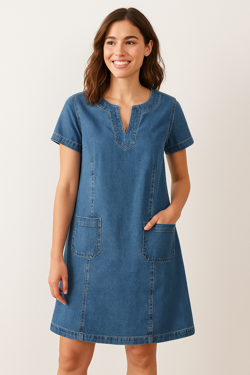 LUNE – Denim Ease Dress