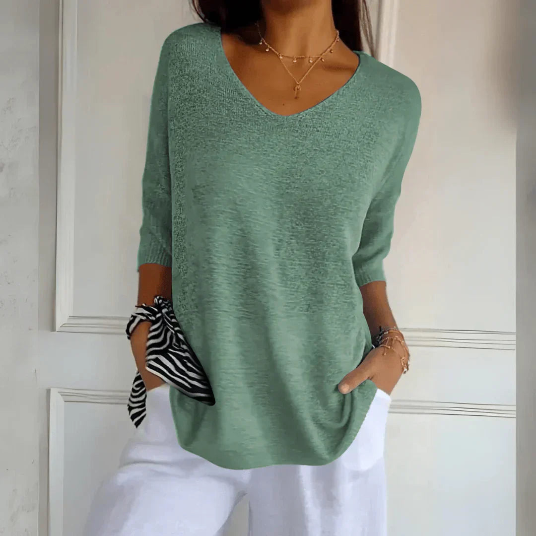 Azure – Pull Décontracté en Coton