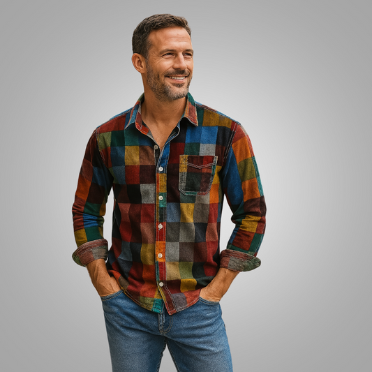 Luca - Patchwork Hemd